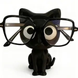Cute Cat-Shaped Eyeglass Frame, Plastic Desktop Organizer, Bedroom Decor, Office Decoration, No Power Needed, Home Decor, Holiday Gift