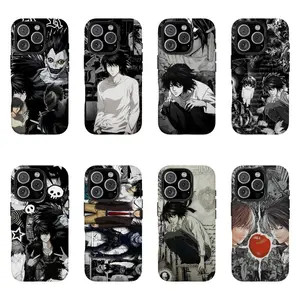Japanese Anime Death Note Phone Case For iPhone 17 Promax 16 15 14 13 12 11 Plus Pro Max 17Air and Samsung S26 S25 S24 S23 S22 S21 FE Plus Ultra - Anti Drop Full Perfect Aesthetic Printed Soft TPU Case