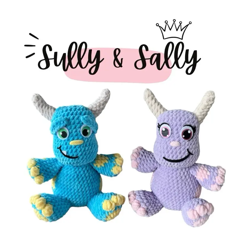 Crochet Amigurumi Sully or Sally