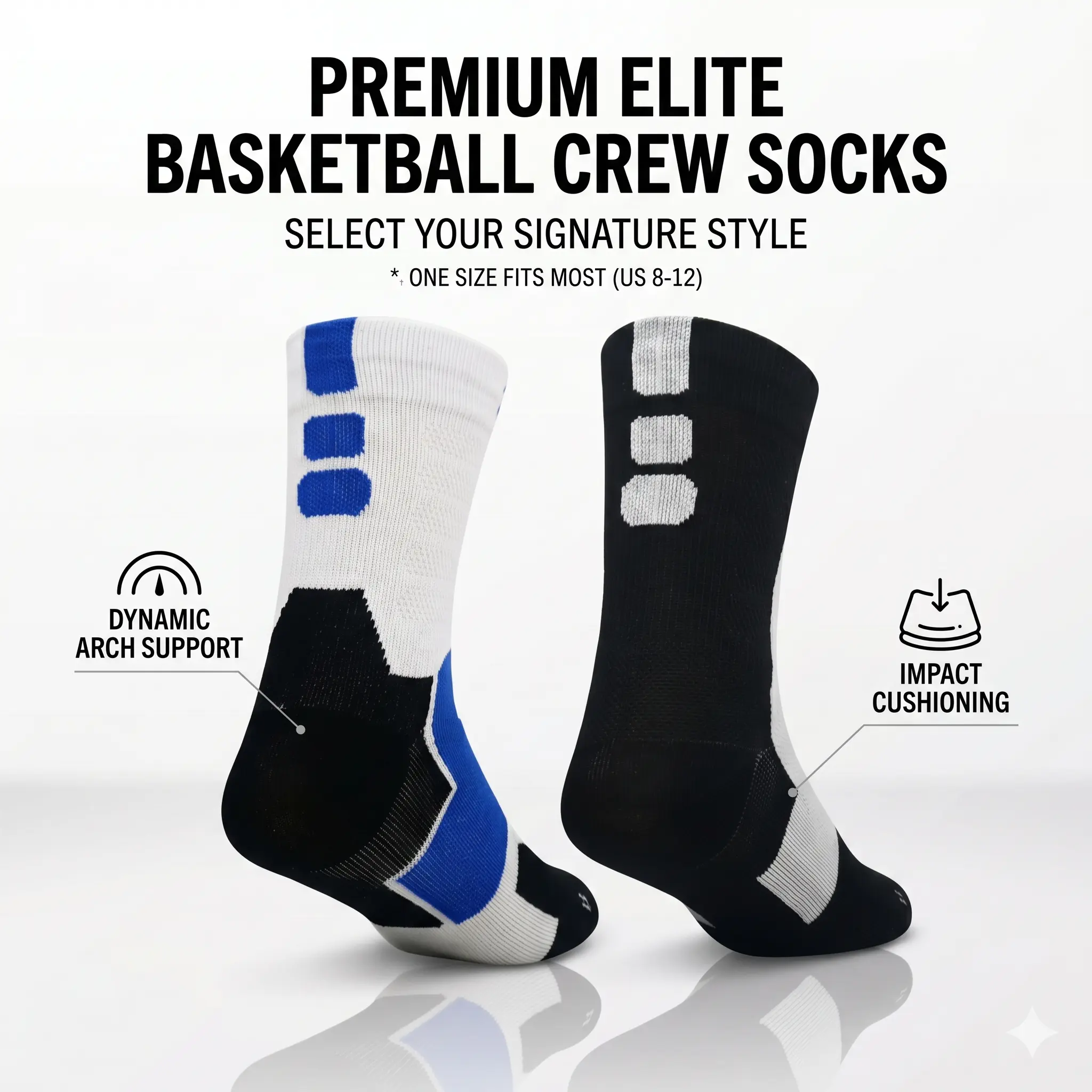 3 pairs casual basketball socks, sports sweat-wicking mid-calf socks, men’s and women’s training non-slip mid-calf socks, men’s quick-dry socks