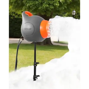 VEVOR Foam Machine, 115 W Party Foam Cannon, Portable Foam Maker with a Tripod Stand, Powerful Foam Party Machine, for Backyard, Pool, Outdoor Events, Birthdays, Celebrations and Party, Grey YellowVEVOR Super Brand Day