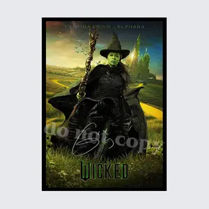 CYNTHIA ERIVO WICKED MOVIE SIGNED AUTOGRAPH POSTER PRINT