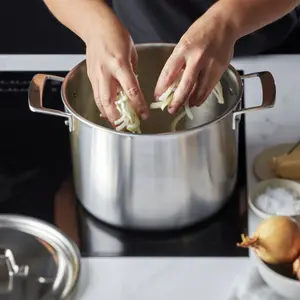 Demeyere Essential 5 8-qt Stock Pot with Lid