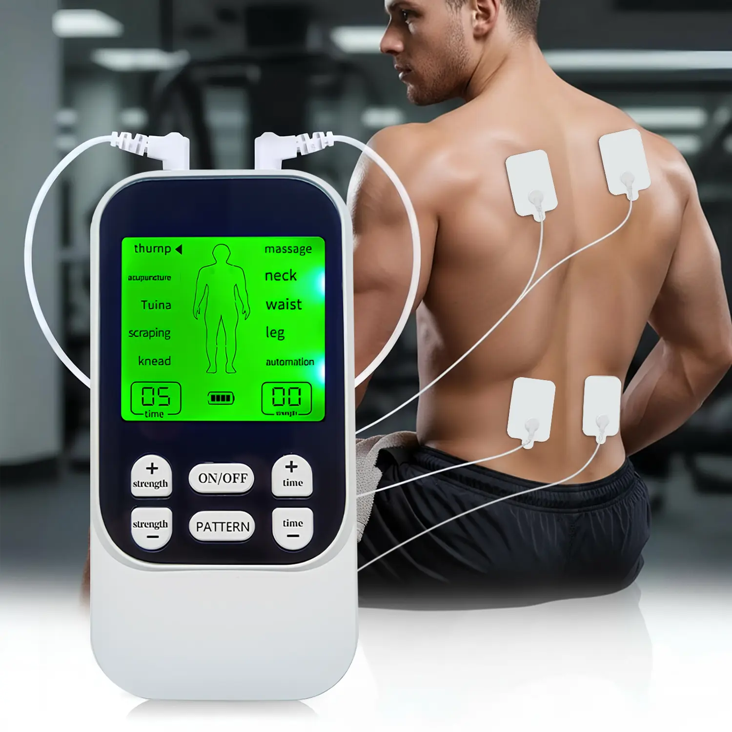 Compact Rechargeable Multi-Mode Muscle Stretching Massager - 10 Modes, Dual Channel, 30 Intensity Levels, 4 Electrode Pads, Back/Neck Pain Relief, Mother's Day Gift for Her, Muscle Stretching Tool, Massagers India summerwins