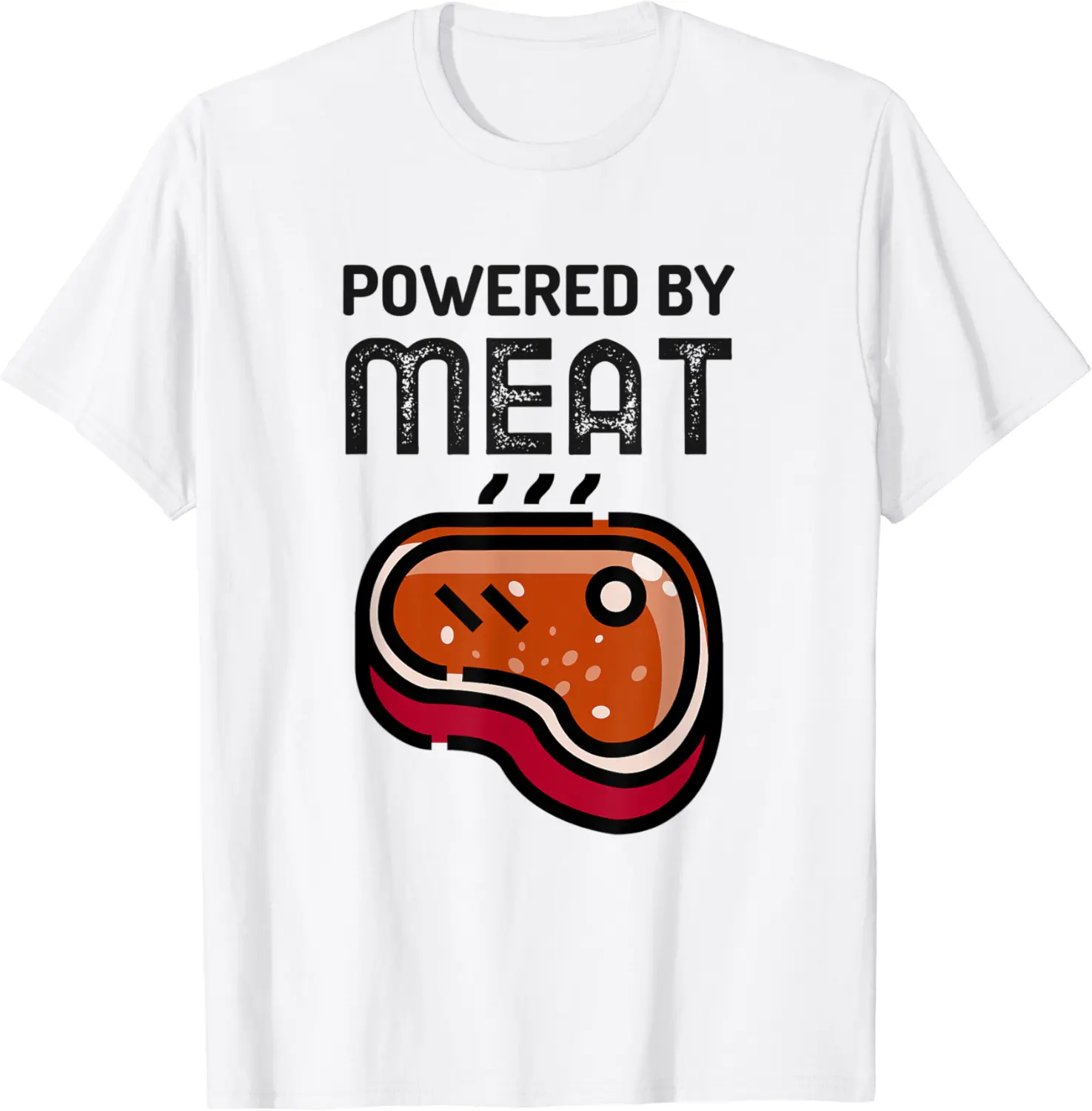 Powered By Meat Funny Carnivore Gifts For Men And Women T-Shirt - Diegoort Shop 91B09WT51L9P