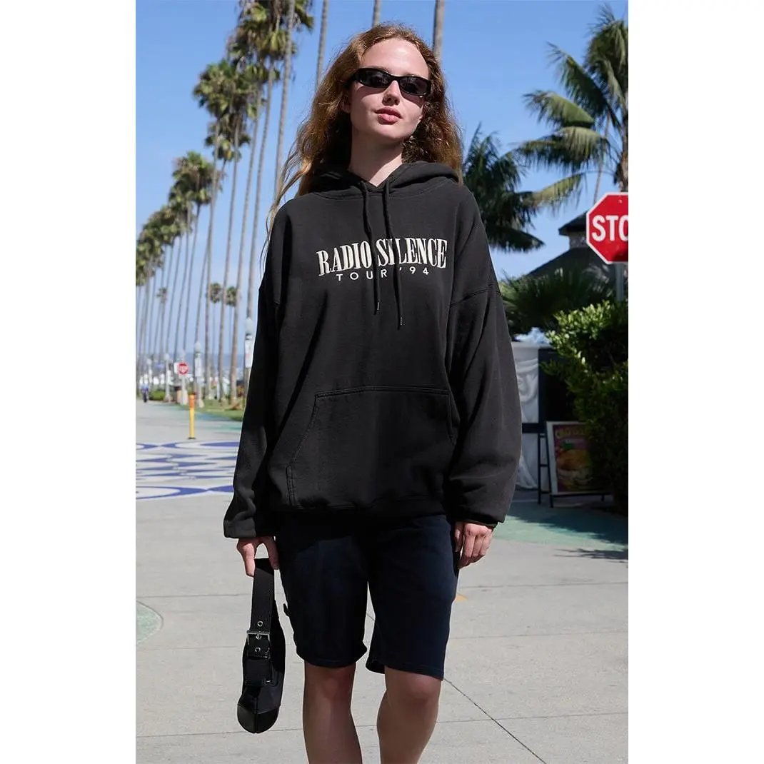 John Galt Women's Christy Radio Silence Oversized Hoodie