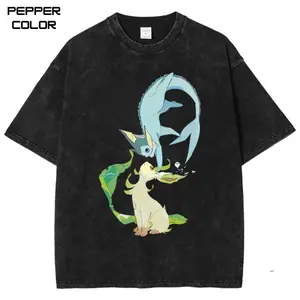 Vaporeon and Leafeon Graphic T-Shirt, PKM Shirt, Anime Shirt, Anime Merch, Unisex Streetwear Tee, cotton crewneck shirt, Trending, All Size, Anime Lover Gift