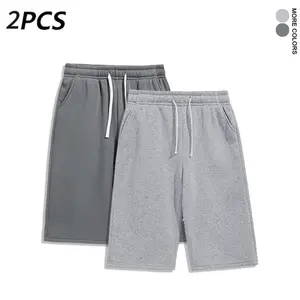 2Pack Heavyweight drapey seven-eighths sweatpants — loose straight-leg athletic pants that hit just be men’s shorts low the knee; not too long, not too short—perfect pants. sport short.men's wear flash sale.