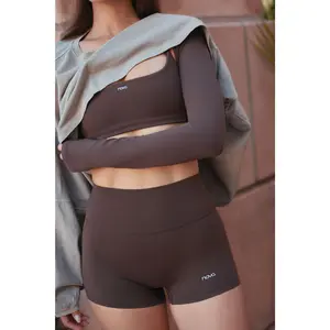 CloudForm™ 3″ Invisible Scrunch Biker Short - Brown CloudForm™ 3″ Invisible Scrunch Biker Short - Brown