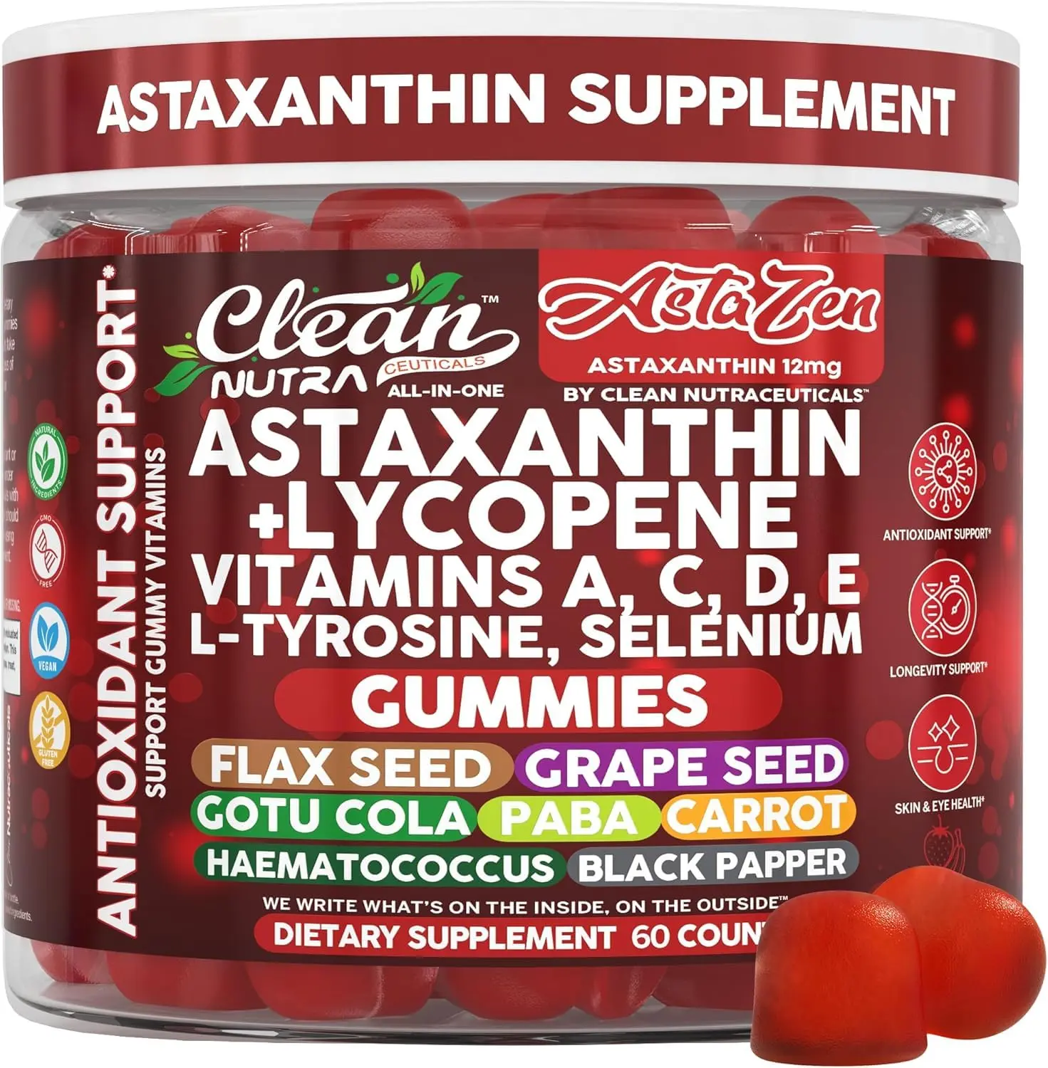 l carnitine coenzyme q10 zinc lycopene and astaxanthin tablets