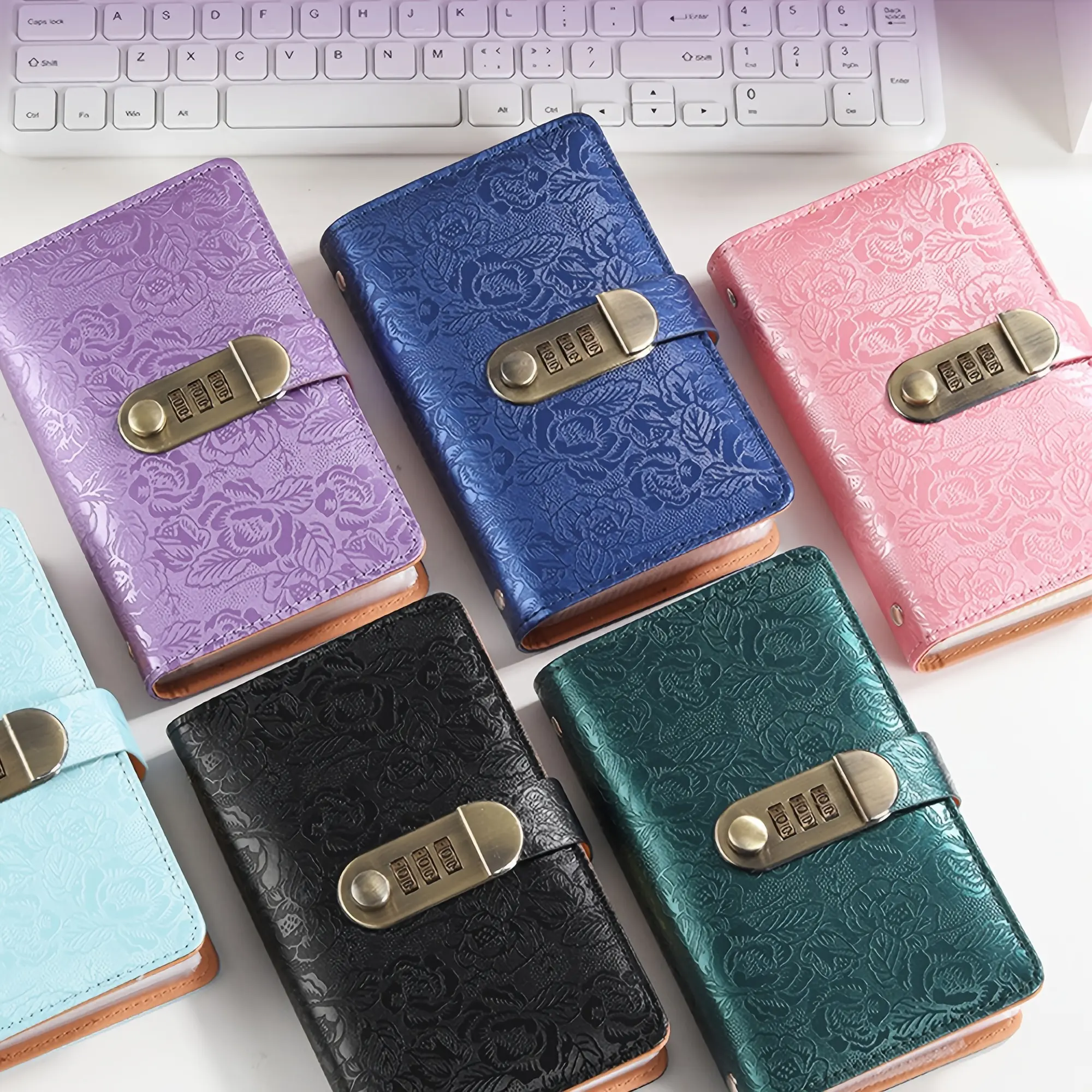 1 Book A6 Password- Savings Notebook - Budget Tracker & Cash Planner with 100 Pages, Retro Financial Organizer with Plastic Cover & Faux Binding, Finance Journal for & Money Management Challenge Book, A6 Size