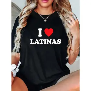 100% Cotton I Love Latinas Shirt I Heart Latinas T-Shirt