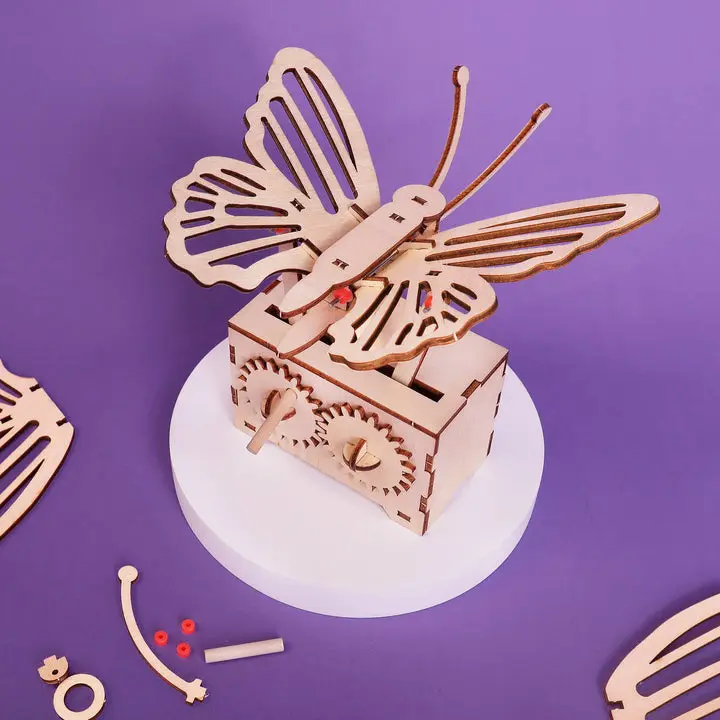 Fluttering Butterfly DIY Kit, Educational STEM Toy for Kids
