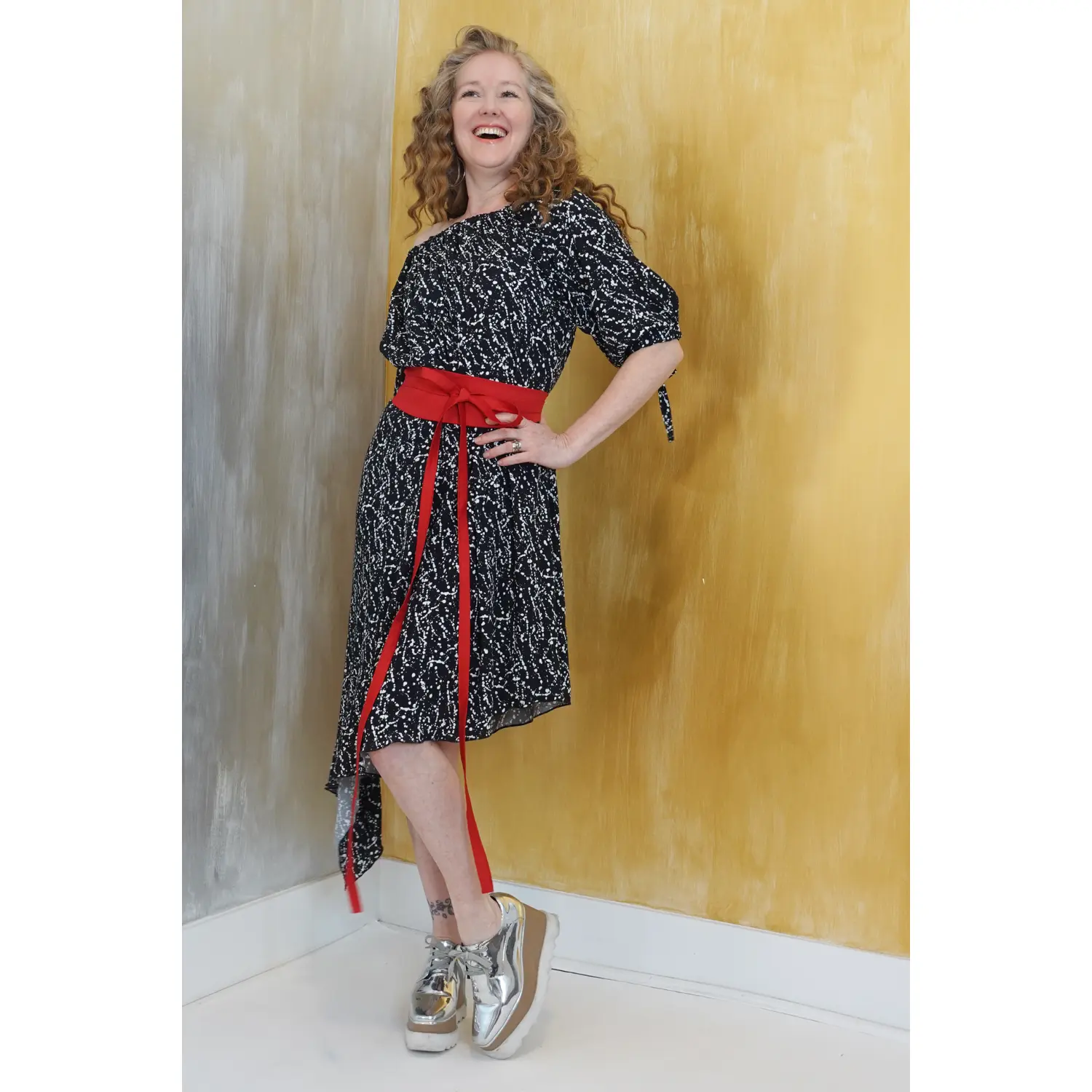 Wear 3 Ways Constellation Print Dress