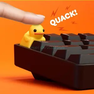 Cute Duck Keycap Cartoon Resin Keycaps for Switches Mechanical Gaming Keyboards DIY Personaliing 3D Keycap Keyboards Decoration