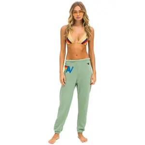 LOGO STITCH SWEATPANTS - SAGE