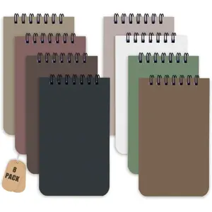 8 Pack Small Pocket Notebook Small 3x5 Spiral Notepads With Lined Pages, Small Top Spiral Notebook Little Mini Memo Steno Note Pads for Outdoor  Office College School