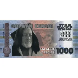 Star Wars Obi-Wan Kenobi Bank Note in Folder