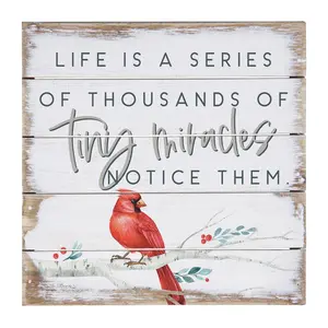 Sincere Surroundings 8" Tiny Miracles Cardinal Pallet Petite