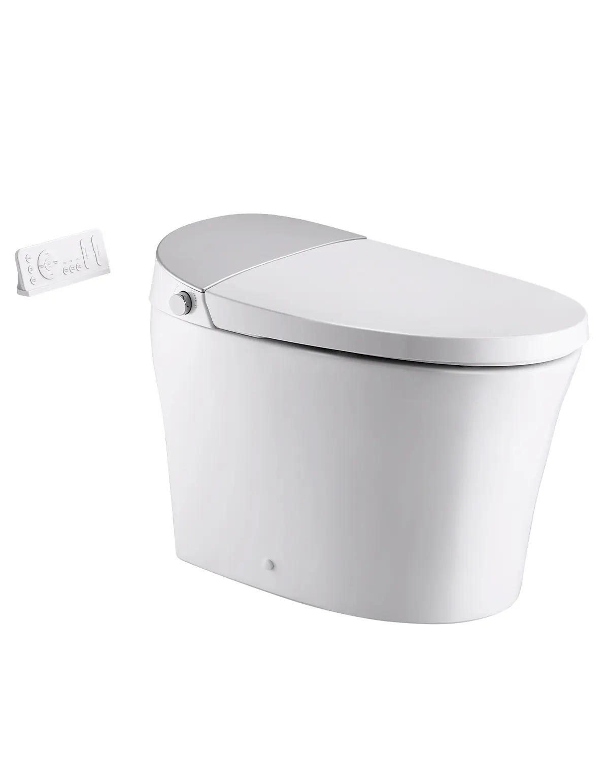 Smart Toilet, Air Drying, Elongated Smart Toilet with Heated Seat, Clean Nozzle and Auto Freshening System, Easy Operated Toilet with Remote Control & LED Digital Display, Fits for Bathrooms