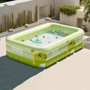 Inflatable Swimming Pool, Cute Cartoon Pattern Swimming Pool, Foldable Swimming Pool for Home Garden Party, Garden Supplies
