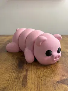Giant Baby Pig/ 3D Printed Animals Articulated Flexible/ Great Gift Idea/ Perfect for decor