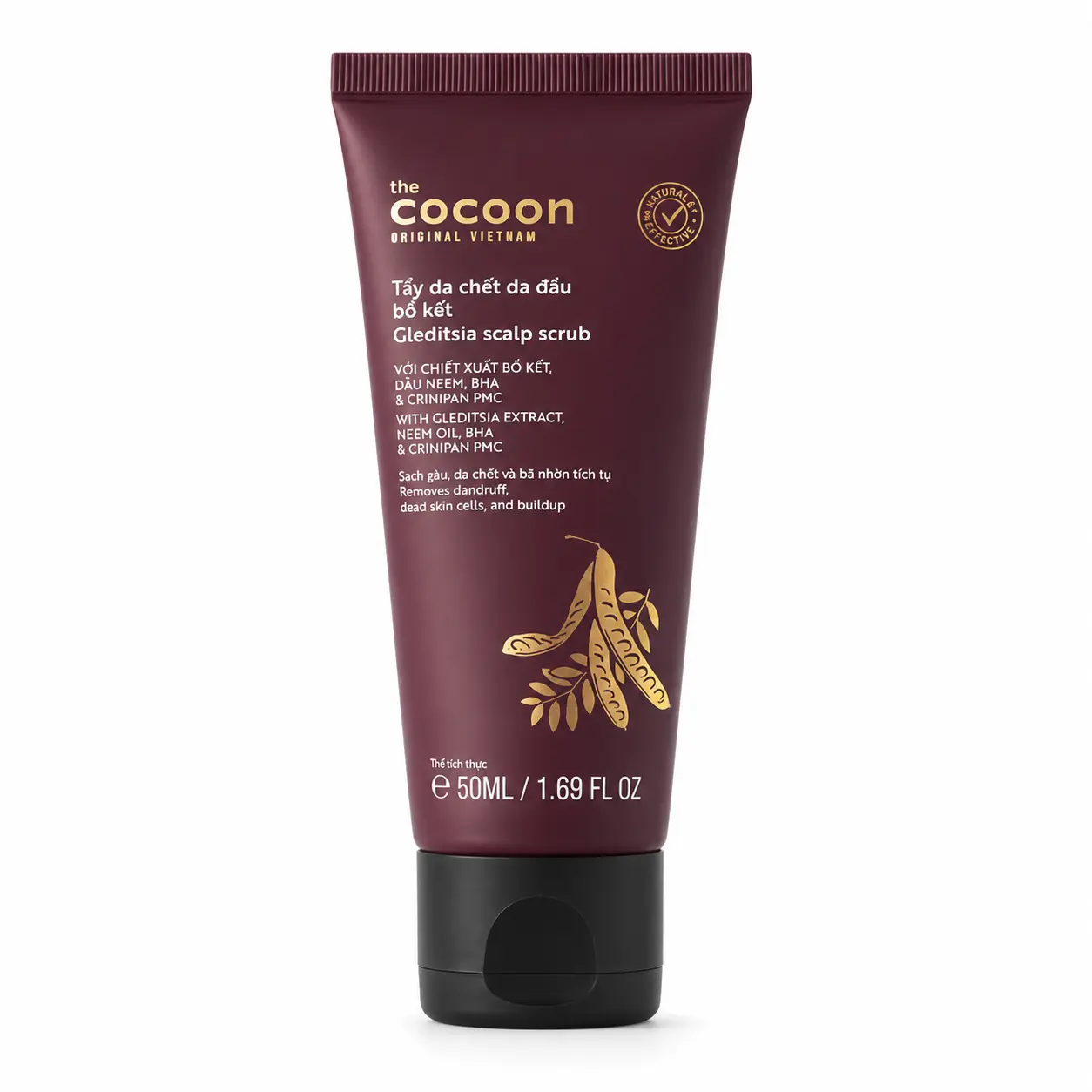 Cocoon Gleditsia Scalp Exfoliating Scrub 50ml Trial Size