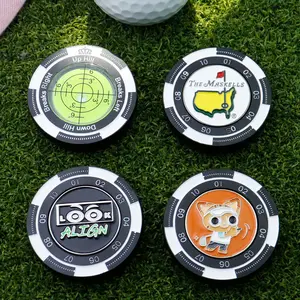 Silvery Color Slope Master Pro Golf Ball Marker, High Precision Reading Aid, Usga Compliant, Dual-Color Design, Ideal Gift, Golf Accessories