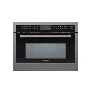 KoolMore Reserve 24 in. Stainless Steel Built-in Convection Microwave Oven with Speed and Sensor Cooking,1.6 cu. ft. in Black (KM-CWO24-BSS)