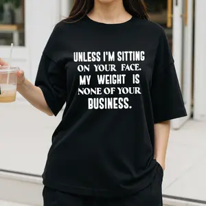 Casual Humor Women's T-Shirt Bold Text Statement Everyday Wear Gift For Friends