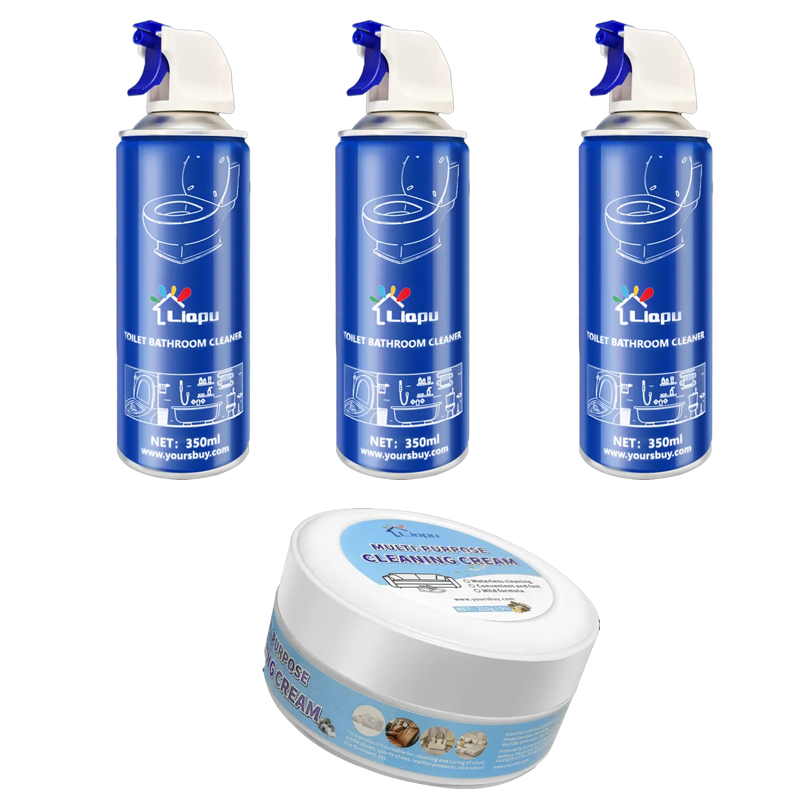 3pc + White shoe cleaning cream