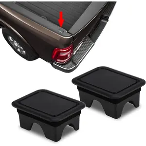 2PCS Bed Rail Stake Pocket Covers, Truck Stake Pocket Covers, Dustproof Truck Bed Hole Plugs, Truck Bed Accessories Rear Truck Holes Covers Compatible with Dodge Ram 1500 2500 3500 2019-2022