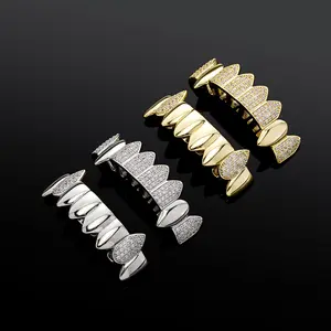 New best selling trend vampire fangs cool Halloween decorative dentures personality accessories funny braces.