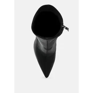 Rabha Contrasting Platform Detail Sock Boots