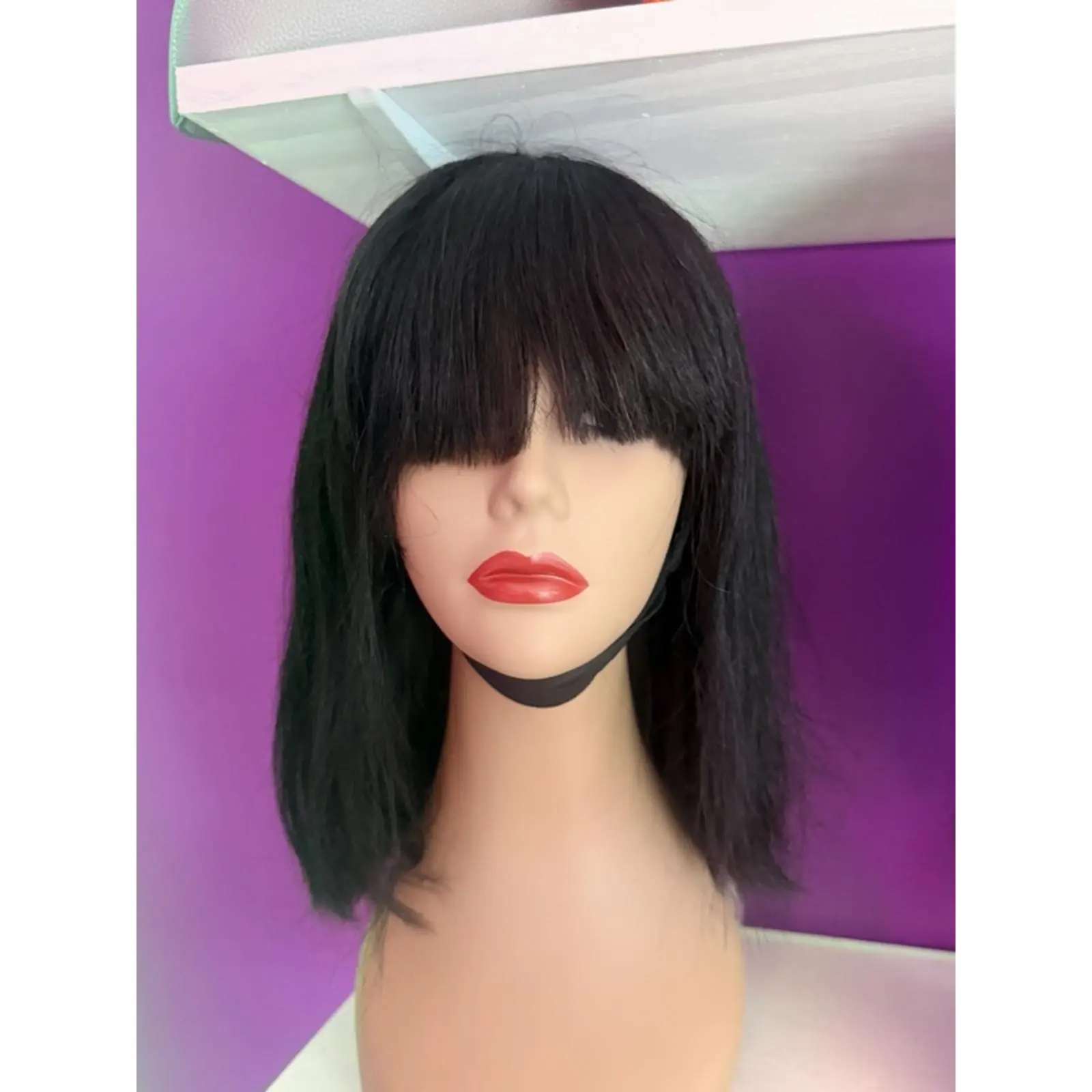Black Bob Wig with Bangs for Women - Soft and Lightweight, Perfect for Daily Wear and Special Occasions