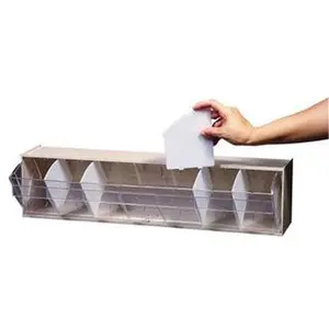 Stackable Quantum Storage Systems Single Compartment Open Tip-Out Organizer Box, Beige/Clear Small Parts Bin with 23-5/8" W x 5-15/16" H x 5-1/4" D Polystyrene Frame, Manufacturer Part# QTB 412, MOQ=1, No Bulk Requirement