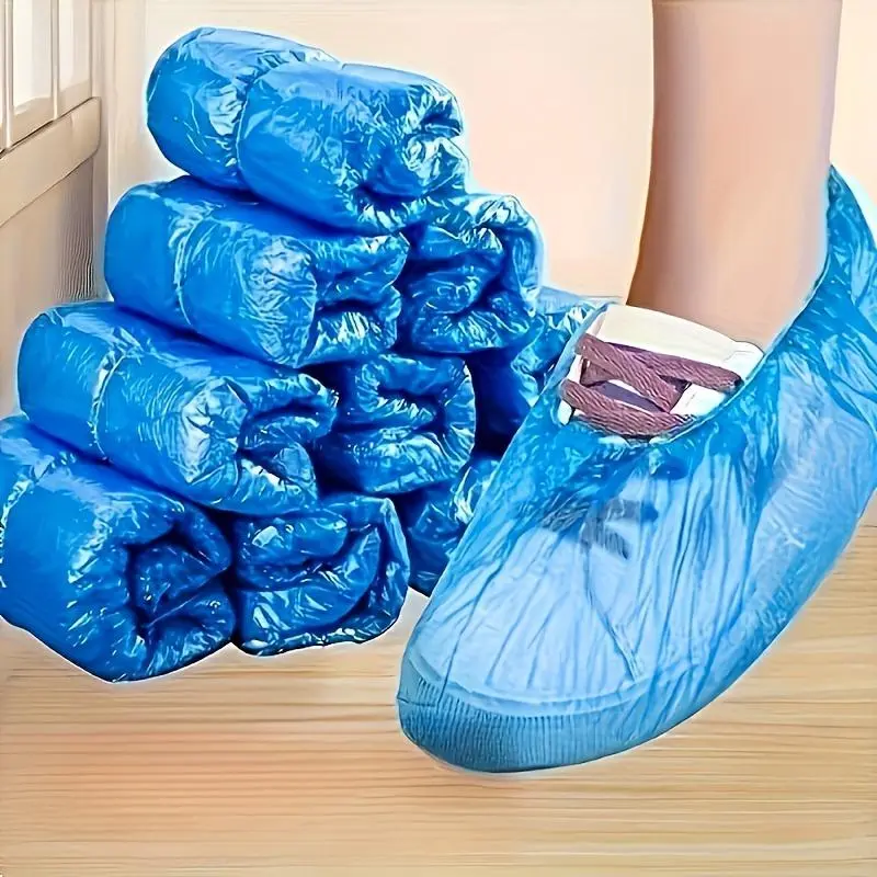 100pcs Disposable Shoe Covers - Travel Hotel Home Cleaning and Hygiene Supplies Waterproof Cover