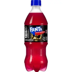Fanta Crimson Sour Cherry Soda 20 oz Bottle - Case of 8