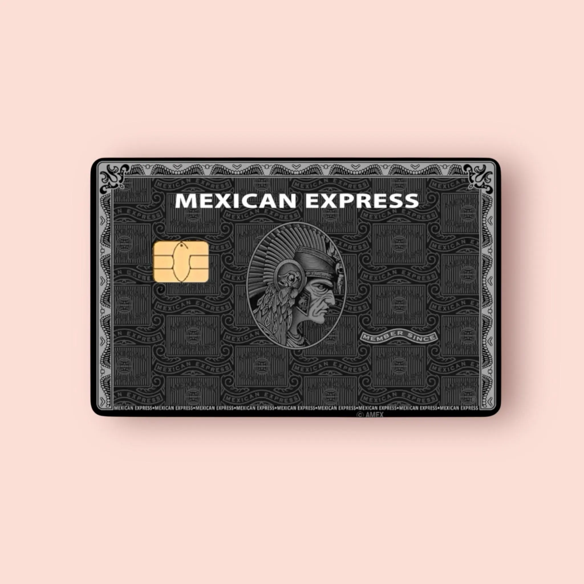 Mexican Express Black Card Credit Card Sticker Debit Skin Decal Cover Waterproof Vinyl Easy To Apply