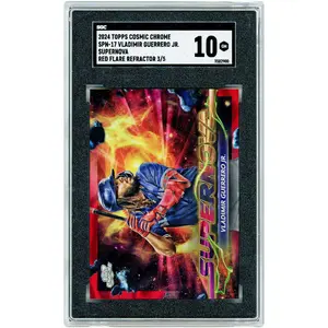 Vladimir Guerrero Jr. Toronto Blue Jays 2024 Topps Cosmic Chrome Red Flare Refractor Supernova #SPN-17 #3/5 SGC Authenticated 10 Card - Fanatics Authentic Certified