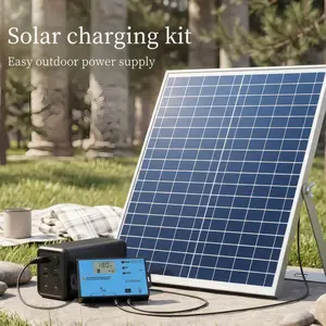 20W portable solar panel, easy to carry, suitable for outdoor, camping, RV, rooftop, farm, emergency power supply, Solar Panel Kit