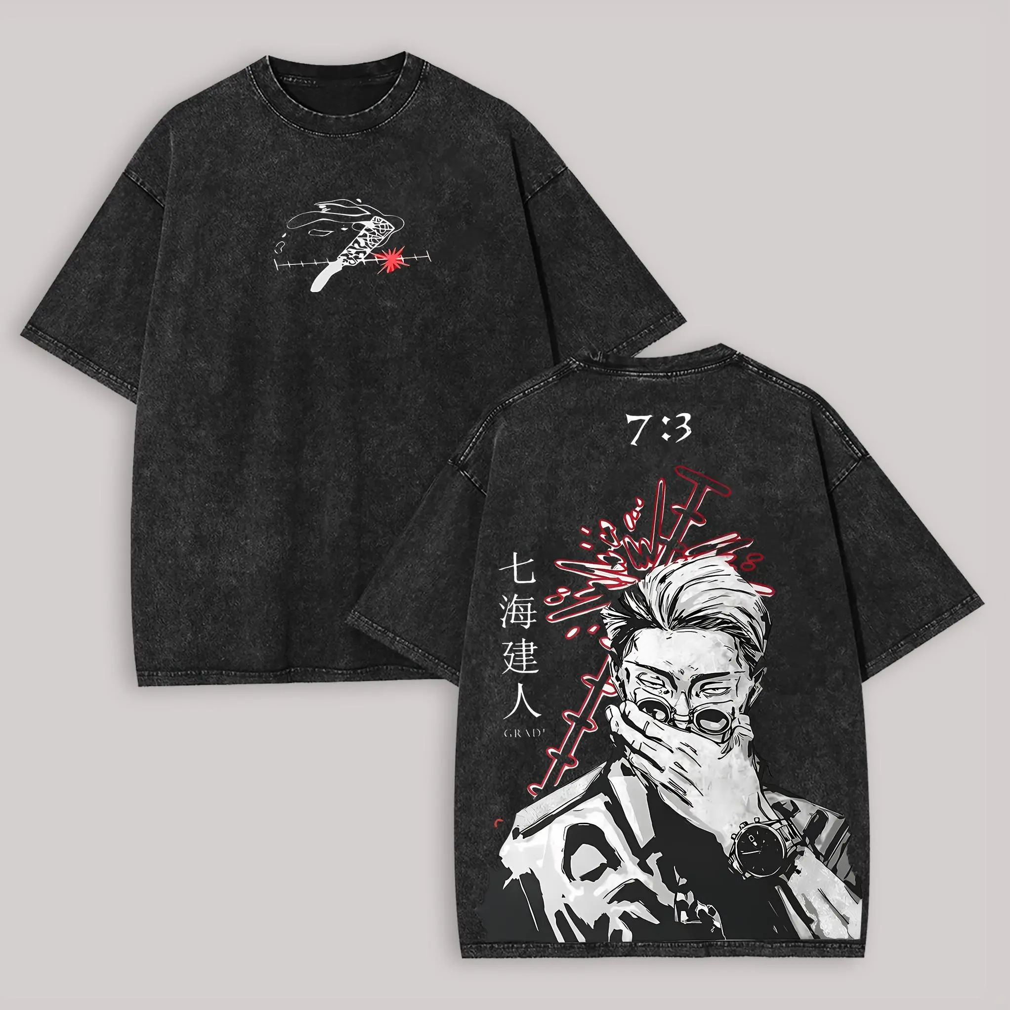 Men's Cotton Funny Graphic T-Shirt - Vintage Distressed Round Neck Short-Sleeve Tee, Everyday Fit Alternative Streetwear Top for Casual Pop Culture Fans