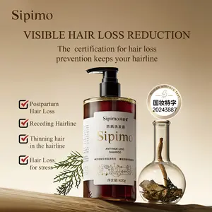 【Mother‘s Day】Anti-Hair Loss Shampoo, Strengthens Roots, Reduces Hair Fall, Herbal Formula with Ginseng & He Shou Wu, Mild Amino Acid Cleanser, Smooth & Nourish with Vitamin B6 & Proteins