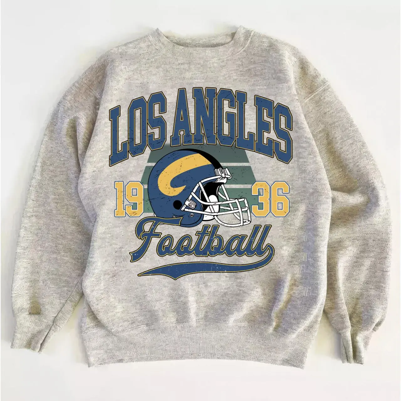 Rams Vintage Football Sweatshirt, Retro Crewneck Game Day Fan Apparel