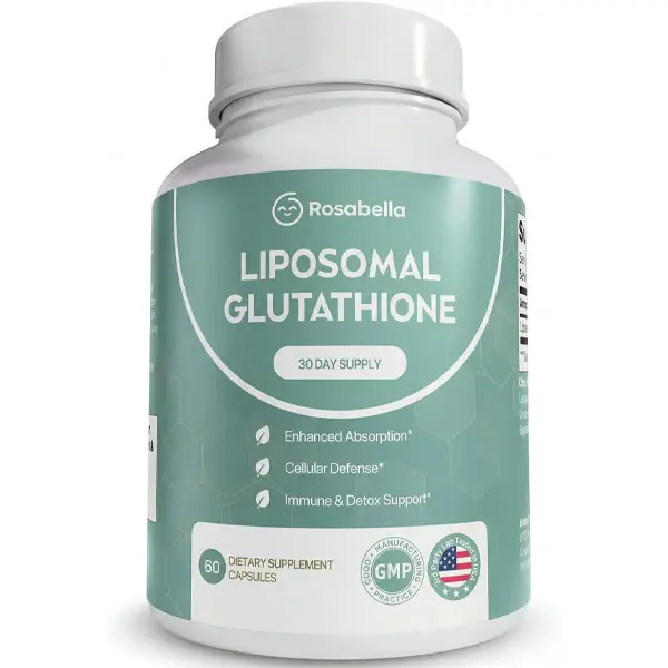 NEW! Liposomal Glutathione Capsules – Skin Glow, Immune & Detox Support (60 Count) - Rosabella