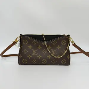 Pre-owned Louis Vuitton canvas Crossbody Bags LV Pallas Mini monogram