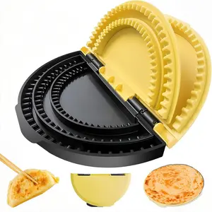 3-in-1 Tortilla Sealer & Crimper, Multifunctional Empanada Maker Press, Adjustable Size for 6" 8" 10" Crust, BPA-Free Tortilla Press for Tacos, Burritos, Sandwiches, Pies & Pastries