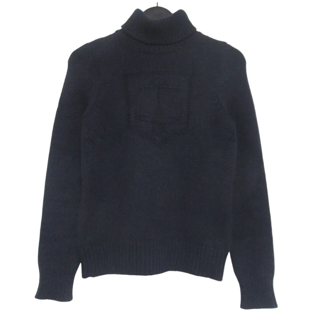 Pre-owned Celine Cashmere Small Leather Goods Turtleneck Sweater