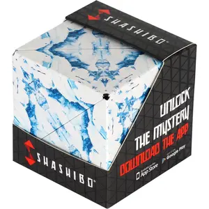 Shape Shifting Box - Award-Winning STEM Fidget Toy with Ultra Strong Magnets - Puzzle Cube Transforms Into 100+ Shapes, Perfect Sensory Gift for Kids, Teens and Adults (Artic)