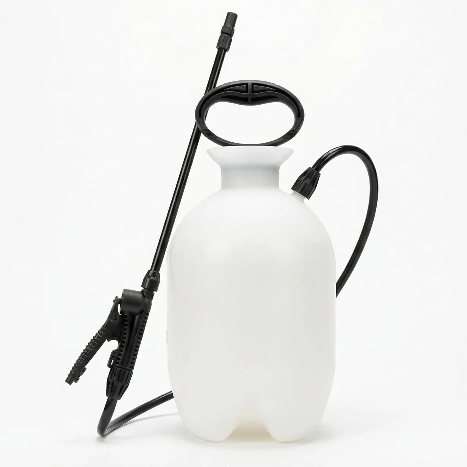1-Gallon Garden Pump Sprayer with Adjustable Nozzle and Long Hose, Hand Pressure Sprayer for Plant Care, Lawn and Cleaning